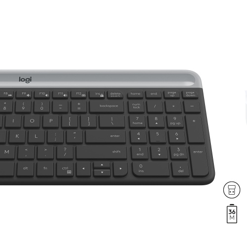 Logitech MK470 Slim Combo Wireless Keyboard + Mouse, US, Graphite - Image 7