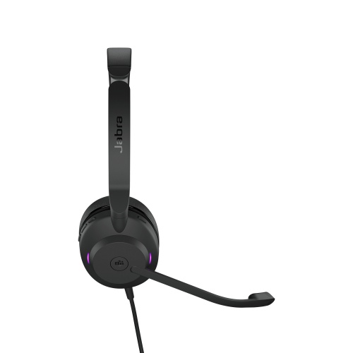 Jabra Evolve2 30 MS Stereo Wired Headset, USB-A, Black - Image 4