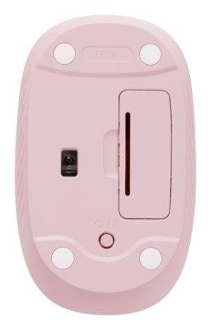 Logitech M196 Wireless Mouse, Bluetooth, 1000 DPI, Rose