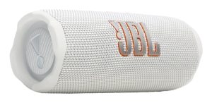 JBL Flip 7 Portable Speaker, Bluetooth, White