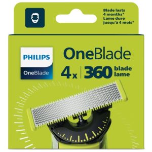 Philips OneBlade 360 QP440/50 Replacement Shaver Blades, Silver/Yellow