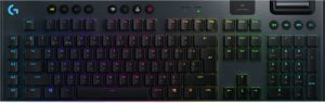 Logitech G915 LIGHTSPEED Wireless RGB Mechanical Gaming Keyboard, GL Tactile, RUS, Black