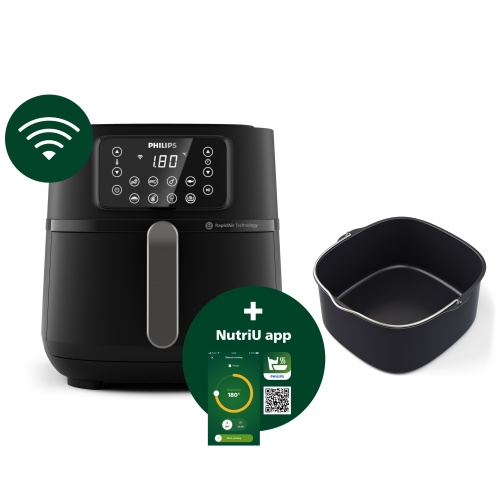 Philips 5000 Series XXL HD9285/93 Hot Air Fryer 7.2 L 2000 W, Black - Image 2