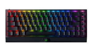 Razer BlackWidow V3 Mini HyperSpeed Phantom Wireless Gaming Keyboard Yellow Switch US, Black