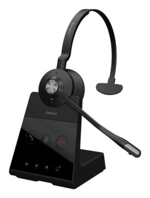 Jabra Engage 65 SE Mono Wireless Headset, DECT, Base Stand, Black