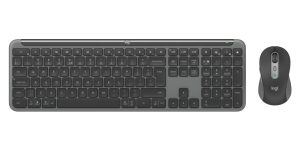 Logitech Signature Slim Combo MK950 for Business Wireless Keyboard + Mouse, US Int, Graphite