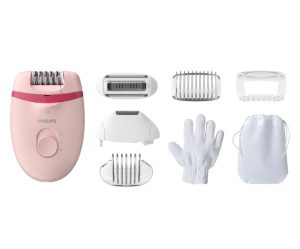 Philips Satinelle Essential BRE285/00 Corded compact epilator, Pink