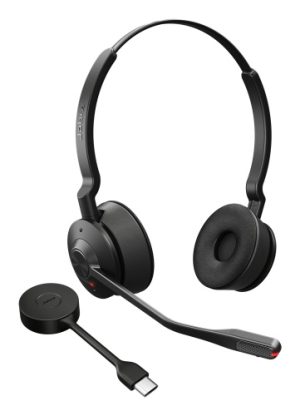 Jabra Engage 55 SE UC Stereo Wireless Headset, DECT, USB-C, Black