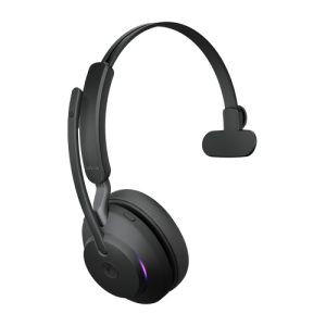 Jabra Evolve2 65 MS Mono Link390a Wireless Headset, Bluetooth, USB-A, Black