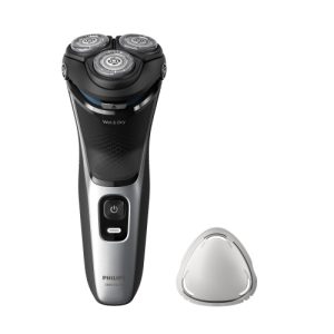 Philips 3000 Series S3143/00 Wet & Dry Shaver, Black/Silver