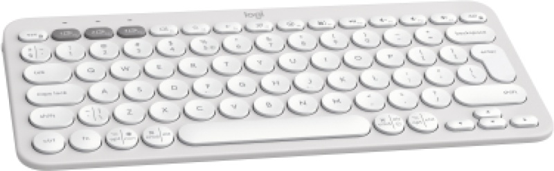 Logitech Pebble Keys 2 K380s Keyboard RF Wireless+Bluetooth, US INT (Qwerty), Tonal White - Image 3