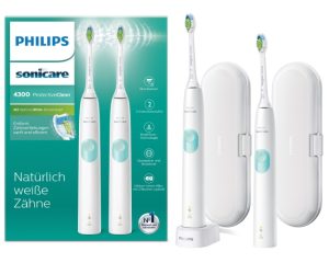 Philips Sonicare ProtectiveClean 4300 Series HX6807/35 Electric Toothbrush, White