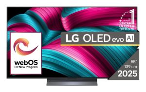 LG OLED evo AI OLED55C51LA (2025) TV 55'' 4K UHD 3840x2160, Smart TV, Black