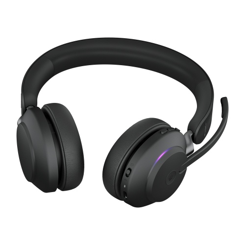 Jabra Evolve2 65 MS Stereo Link390a Wireless Headset, Bluetooth USB-A, Charging Stand, Black - Image 3