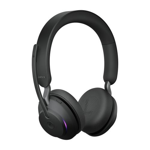 Jabra Evolve2 65 MS Stereo Link390a Wireless Headset, Bluetooth USB-A, Charging Stand, Black - Image 2
