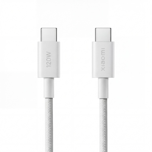Xiaomi 6A Braided USB-C to USB-C Cable 1m, White