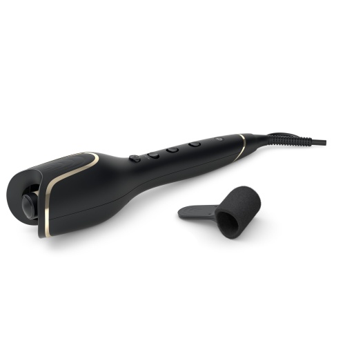 Philips StyleCare Prestige Auto Curler BHB876/00 Automatic Hair Curling Tool, Black - Image 4