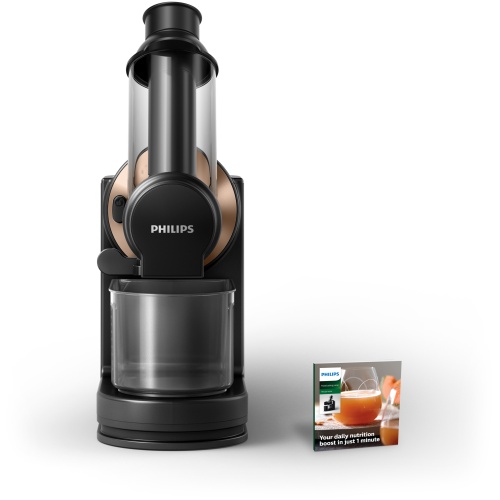Philips Viva Collection HR1888/70 Masticating juicer, 150W, Black/Gold