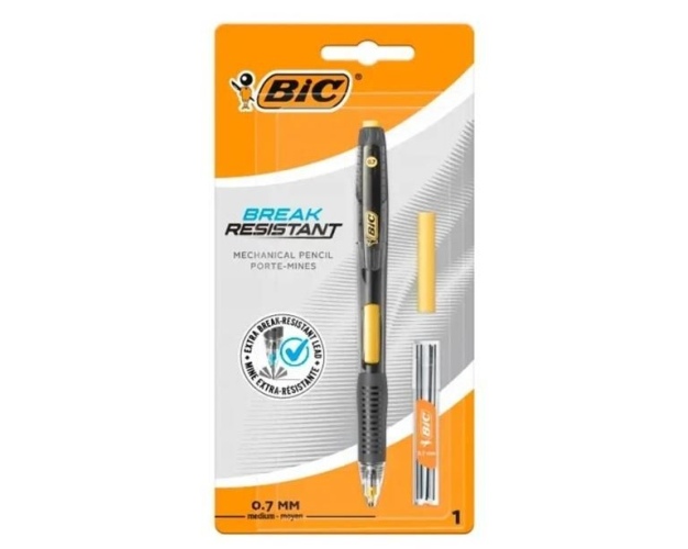 Bic BREAK RESIST Mechanical Pencil HB, 0.7 mm + eraser + refills