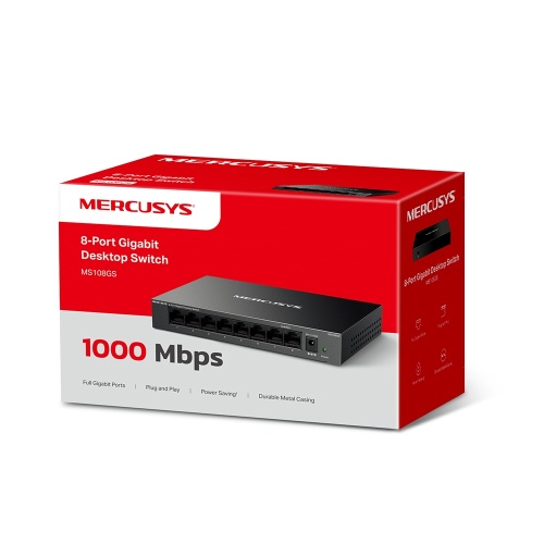Mercusys MS108GS 8-Port Gigabit Desktop Switch - Image 4