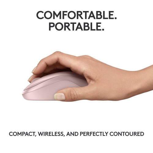 Logitech M240 Silent Wireless Mouse, Bluetooth, Rose - Image 5
