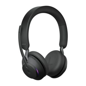 Jabra Evolve2 65 MS Stereo Wireless Headset, Bluetooth, USB-C, Black
