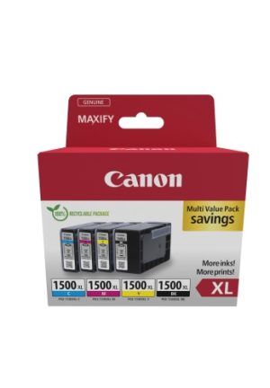 Canon PGI-1500XL (9182B010) Ink Cartridge Multipack, C/M/Y/BK