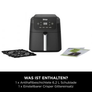 Ninja AF170EU Hot Air Fryer 6.2 L 2000 W, Black