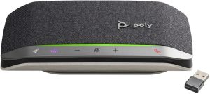 POLY Sync 20+ MS Teams Wireless Speakerphone, USB-A BT600, Silver