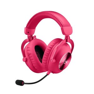 Logitech G PRO X 2 LIGHTSPEED Wireless Gaming Headset, Bluetooth, Magenta