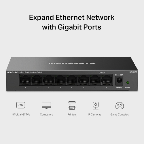 Mercusys MS108GS 8-Port Gigabit Desktop Switch - Image 6