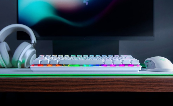 Razer Huntsman Mini Wired Gaming keyboard, US, White, Linear Optical Switch - Image 3