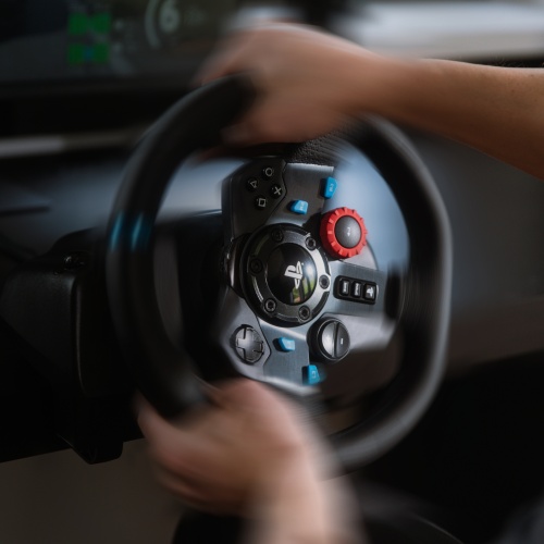 Logitech G29 Driving Force Steering Wheels & Pedals, for PC, PS5, PS4, Black - Image 5