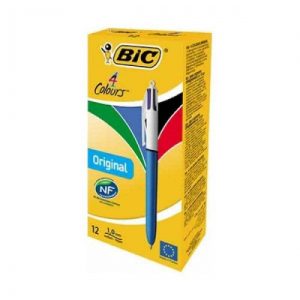 Bic Ballpoint pen Medium 4 colors, Box 12 pcs. 233829