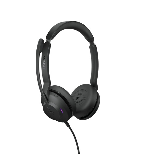 Jabra Evolve2 30 MS Stereo Wired Headset, USB-A, Black - Image 3