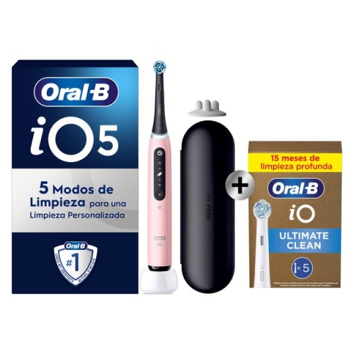 Oral-B iO Series 5s Electric Toothbrush, Blush Pink - Image 2