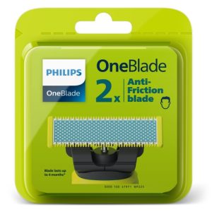 Philips OneBlade Anti-Friction blade QP225/50 Replacement Shaver Blades, Blue/Green