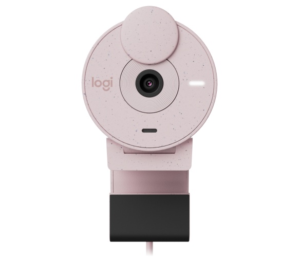Logitech Brio 300 Webcam FHD 1920x1080, 2 MP, USB-C, Rose - Image 4