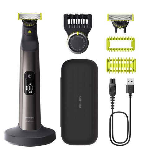 Philips OneBlade Pro 360 QP6652/61 Face and Body Hair Trimmer, Dark Gray