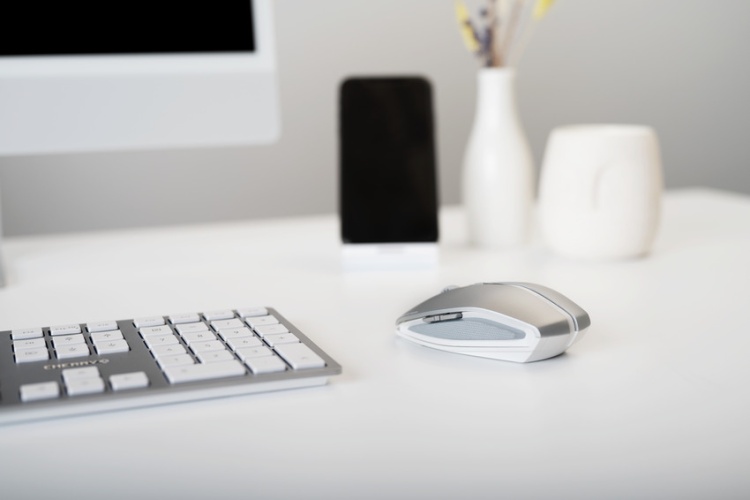 Cherry GENTIX BT (JW-7500-20) Wireless Mouse, Bluetooth, 2000 DPI, Frosted Silver - Image 5