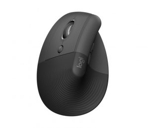 Logitech Lift Vertical Left Wireless Mouse, RF Wireless + Bluetooth, 4000 DPI, Graphite