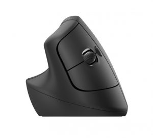 Logitech Lift Vertical Left Wireless Mouse, RF Wireless + Bluetooth, 4000 DPI, Graphite