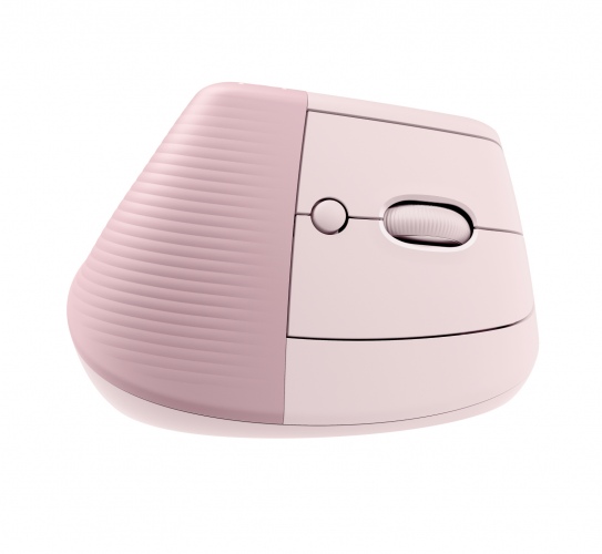 Logitech Lift Vertical Wireless Mouse RF Wireless + Bluetooth, 4000 DPI, Rose - Image 3