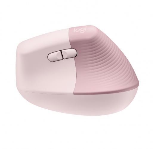 Logitech Lift Vertical Wireless Mouse RF Wireless + Bluetooth, 4000 DPI, Rose - Image 4