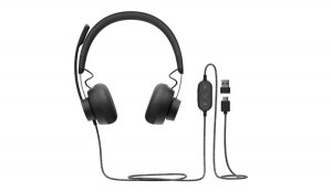 Logitech Zone Wired MS Teams Wired Headset, USB-C/USB-A, Graphite