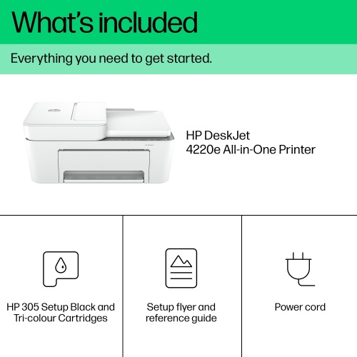 HP DeskJet 4220e All-in-One Printer Inkjet Colour MFP A4 8.5 ppm USB Wi-Fi Bluetooth - Image 4