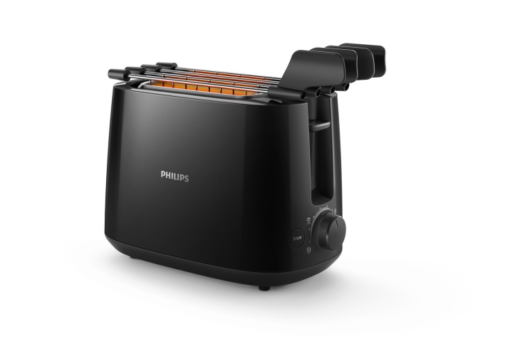 Philips Daily Collection HD2583/90 Toaster 600 W, Black - Image 6
