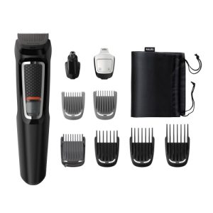 Philips Multigroom 3000 Series MG3740/15, 9-in-1 Hair Trimmer, Black