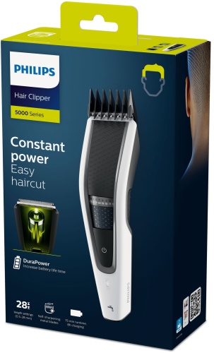 Philips 5000 Series HC5610/15 Hair Clipper/Trimmer, Black/White - Image 2