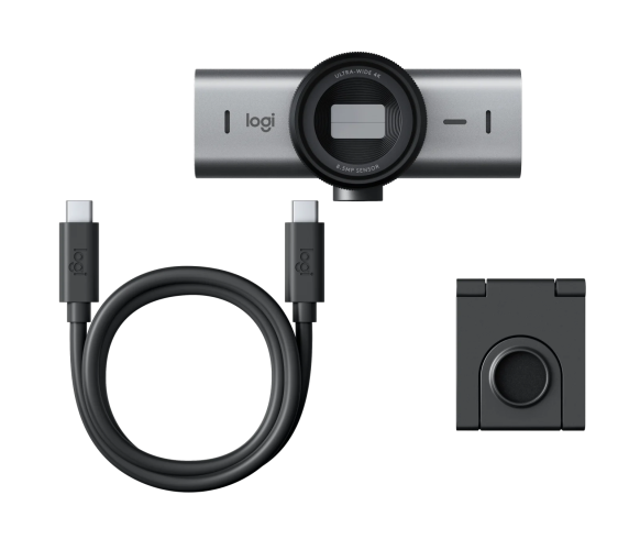 Logitech MX Brio Webcam, 8.5 MP, 4K Ultra HD 3840x2160, USB-C, Graphite - Image 5